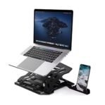Support portable rotatif pour ordinateur et téléphone 2 en 1