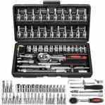 kit de clé à cliquet rapide 46pcs