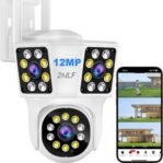 Caméra de sécurité Wifi 3 vision en 1 de 12MP