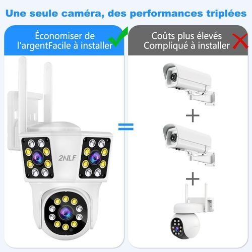 Caméra de sécurité Wifi 3 vision en 1 de 12MP – Image 2