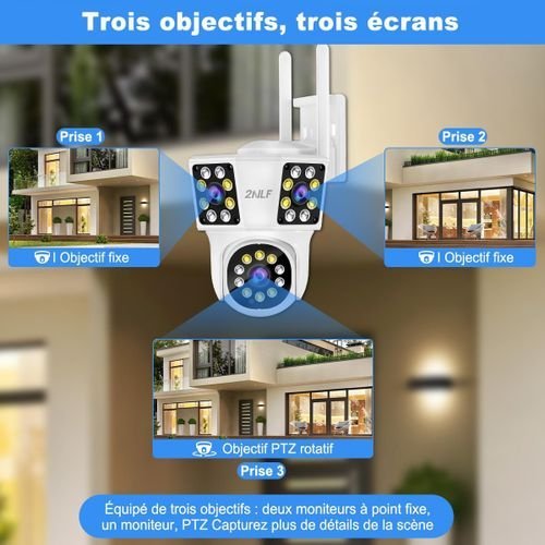 Caméra de sécurité Wifi 3 vision en 1 de 12MP – Image 3