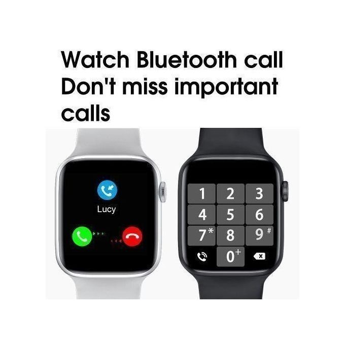 Montre Intelligente connecté Pour Homme & Femme - Noir